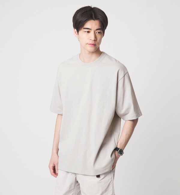 UNITED ARROWS green label relaxing「【WEB限定】ファンクショナル ヘビーウェイト クルーネック 半袖 Tシャツ カットソー -抗菌-」|Tシャツ・カットソー|LT.GRAY