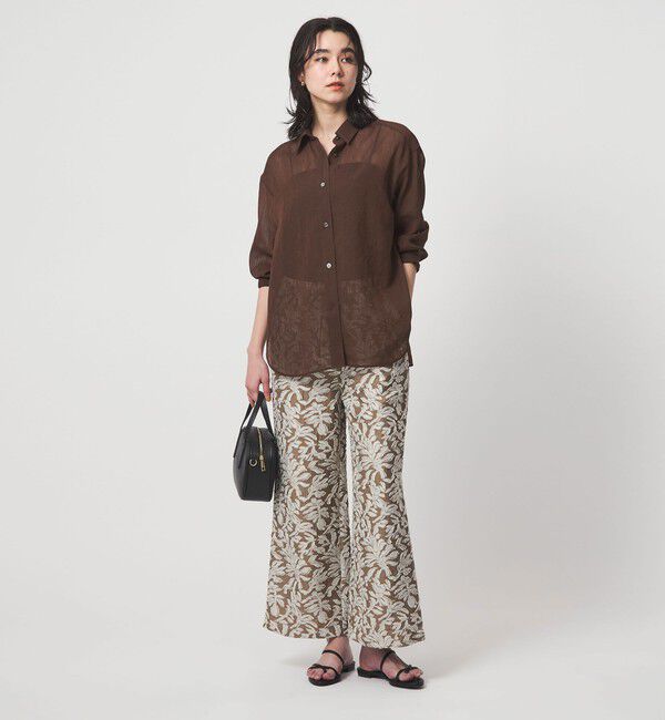 UNITED ARROWS green label relaxing「［size SHORTあり］ラミーライク シャツ 通気性」|シャツ・ブラウス|