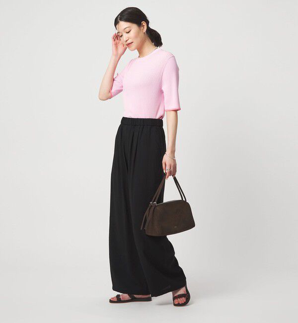 UNITED ARROWS green label relaxing「［size SHORTあり］【WEB限定】＜at ease＞ドロスト ワイド パンツ」|その他|