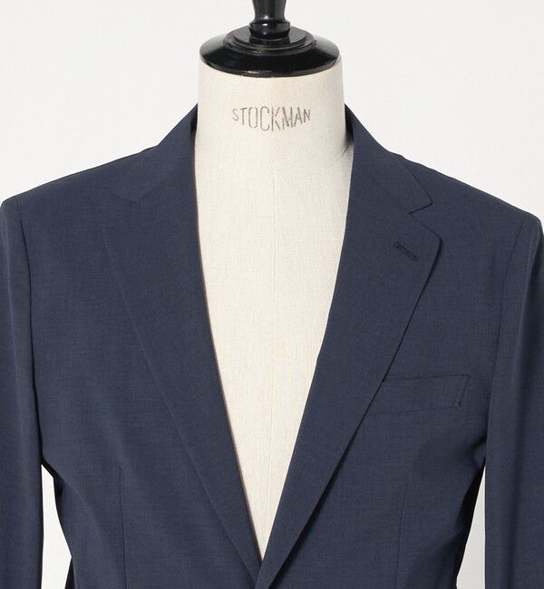 UNITED ARROWS green label relaxing「A+ ポリエステル ピンヘッド 2B スタンダード 2P セットアップジャケット -ウォッシャブル・ストレッチ・撥」|テーラードジャケット|