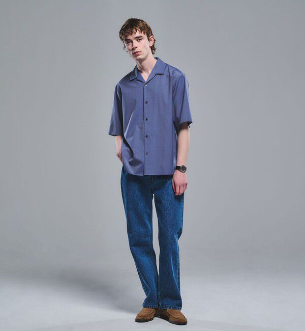 UNITED ARROWS green label relaxing「ウォッシャブルトロ オープンカラー シャツ -ストレッチ-」|シャツ・ブラウス|