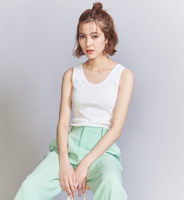 BEAUTY&YOUTH UNITED ARROWS「コットンブレンド テレコ タンクトップ」|タンクトップ|
