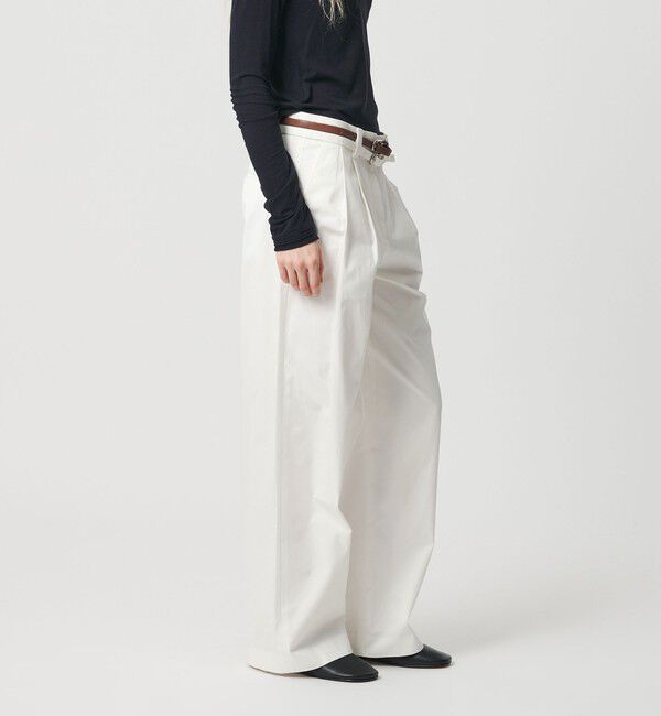 ATTISESSION「＜ATTISESSION＞ベルト 2タック ストレート パンツ 3」|その他|