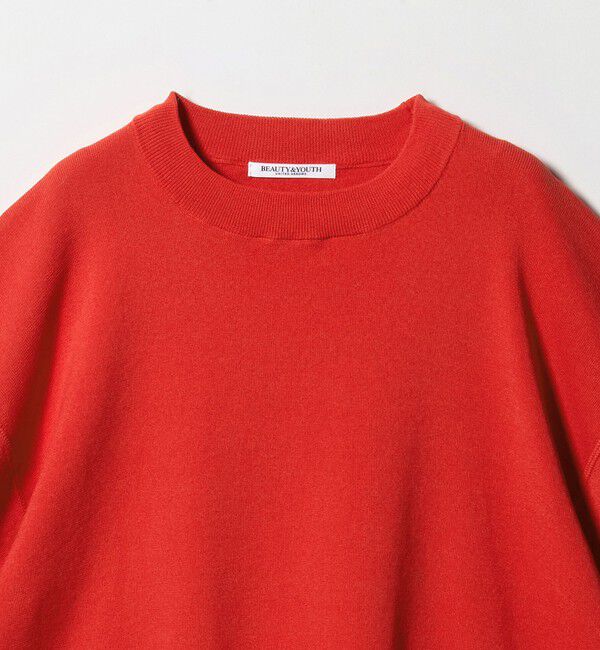 BEAUTY&YOUTH UNITED ARROWS「ハーフスリーブ ニットプルオーバー ウォッシャブル」|ニット・セーター|