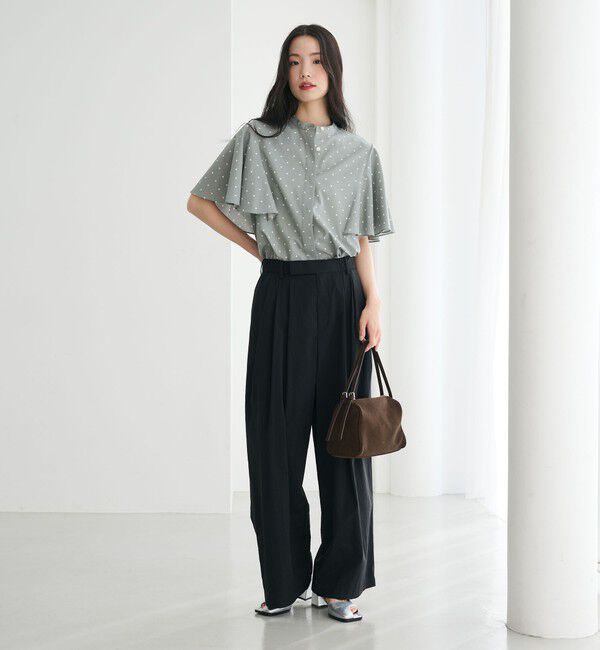 BEAUTY&YOUTH UNITED ARROWS「ナイロンコットン ワイドタックパンツ ウォッシャブル」|その他|