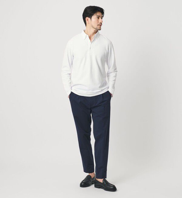 BEAUTY&YOUTH UNITED ARROWS「【WEB限定 WARDROBE SMART】ステイ クリーン ピケ BD ポロシャツ【抗菌・防臭】」|ポロシャツ|