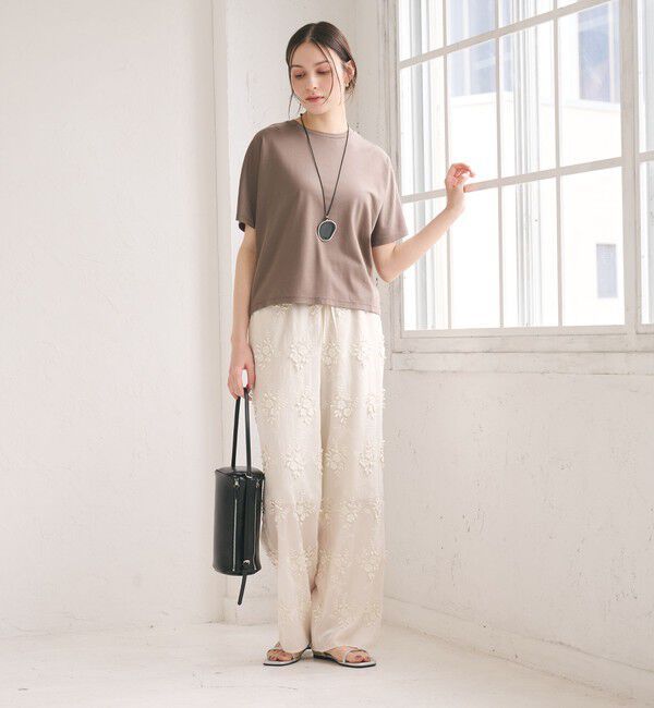 BEAUTY&YOUTH UNITED ARROWS「セルロースナイロン エンブロイダリー イージーパンツ」|その他|