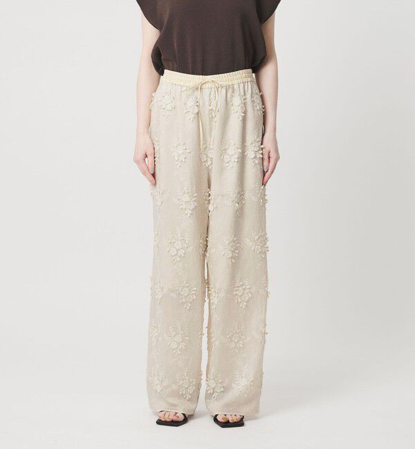 BEAUTY&YOUTH UNITED ARROWS「セルロースナイロン エンブロイダリー イージーパンツ」|その他|