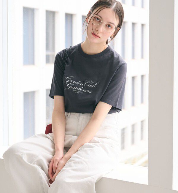 BEAUTY&YOUTH UNITED ARROWS「コットン ロゴ Tシャツ」|Tシャツ・カットソー|DK.GRAY