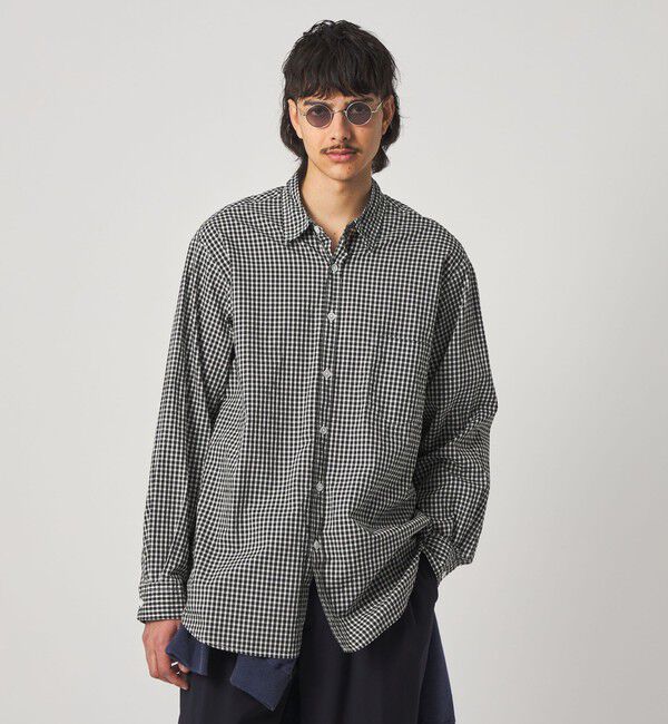 STEVEN ALAN「＜Steven Alan＞ リバティ ギンガムチェック リバースシーム シャツ LOOSE」|シャツ・ブラウス|