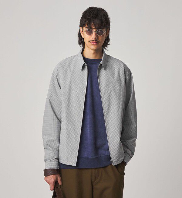 STEVEN ALAN「＜Steven Alan＞ C/PE マイクロチェック ワーク ブルゾン」|ブルゾン・スタジャン|
