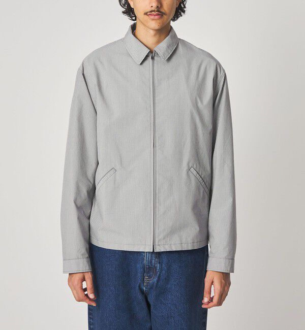 STEVEN ALAN「＜Steven Alan＞ C/PE マイクロチェック ワーク ブルゾン」|ブルゾン・スタジャン|