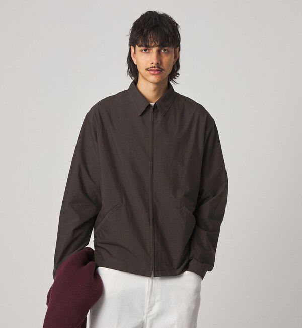 STEVEN ALAN「＜Steven Alan＞ C/PE マイクロチェック ワーク ブルゾン」|ブルゾン・スタジャン|