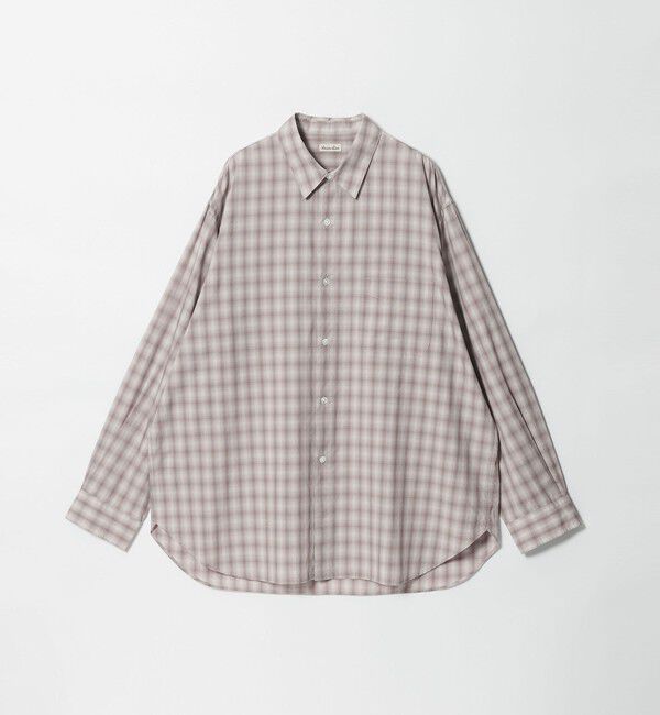 STEVEN ALAN「＜Steven Alan＞ C/L/S オンブレー チェック レギュラーカラー シャツ LOOSE」|シャツ・ブラウス|MOCA