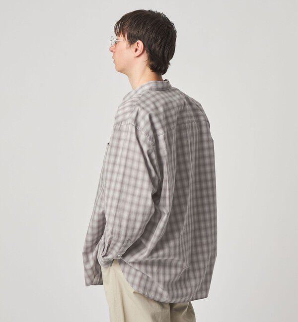 STEVEN ALAN「＜Steven Alan＞ C/L/S オンブレー チェック レギュラーカラー シャツ LOOSE」|シャツ・ブラウス|