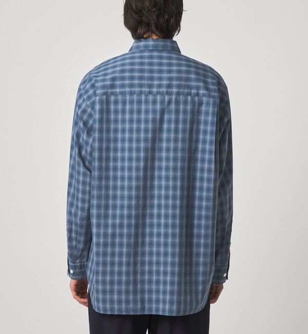 STEVEN ALAN「＜Steven Alan＞ C/L/S オンブレー チェック レギュラーカラー シャツ LOOSE」|シャツ・ブラウス|