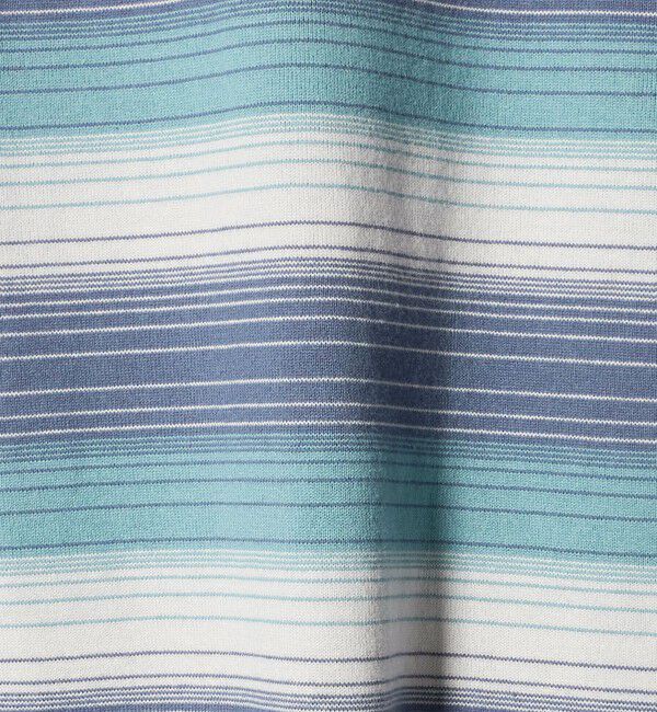 BEAUTY&YOUTH UNITED ARROWS「オンブレ ボーダー クルーネック Tシャツ」|Tシャツ・カットソー|