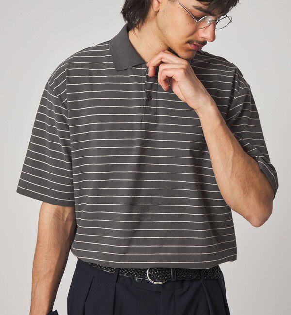 STEVEN ALAN「＜Steven Alan＞ ツイスト ボーダー ポロシャツ」|ポロシャツ|