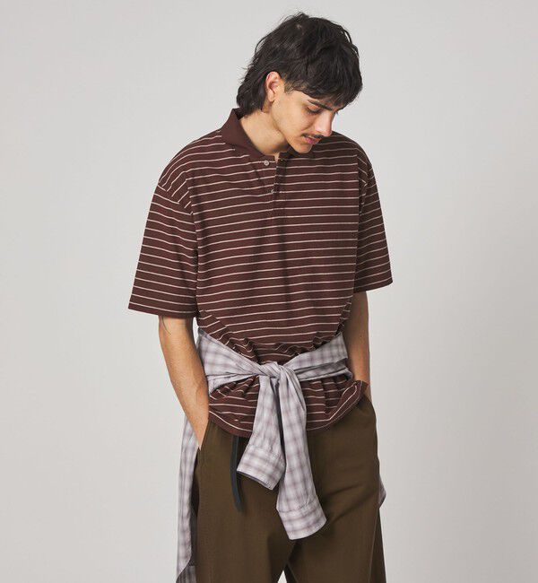 STEVEN ALAN「＜Steven Alan＞ ツイスト ボーダー ポロシャツ」|ポロシャツ|