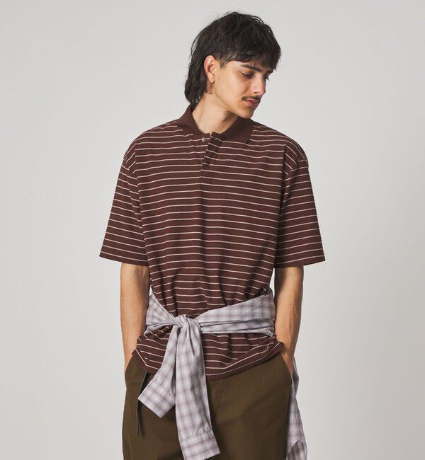 STEVEN ALAN「＜Steven Alan＞ ツイスト ボーダー ポロシャツ」|ポロシャツ|