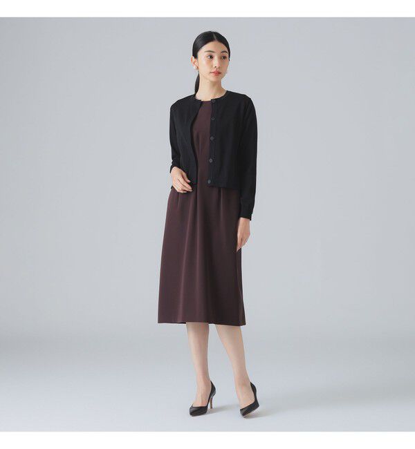 Demi-Luxe BEAMS 「バック タフタ カーディガン」|ニット・セーター|