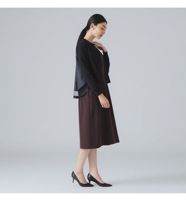 Demi-Luxe BEAMS 「バック タフタ カーディガン」|ニット・セーター|