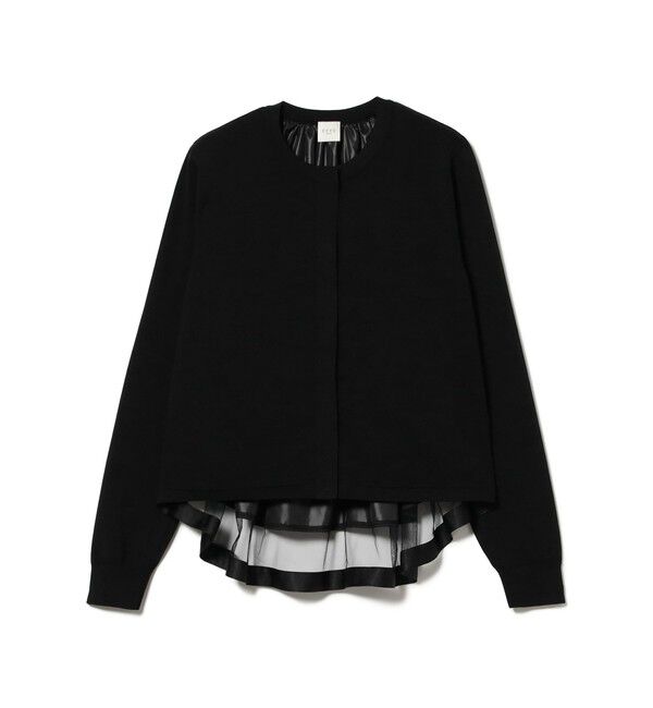 Demi-Luxe BEAMS 「バック タフタ カーディガン」|ニット・セーター|