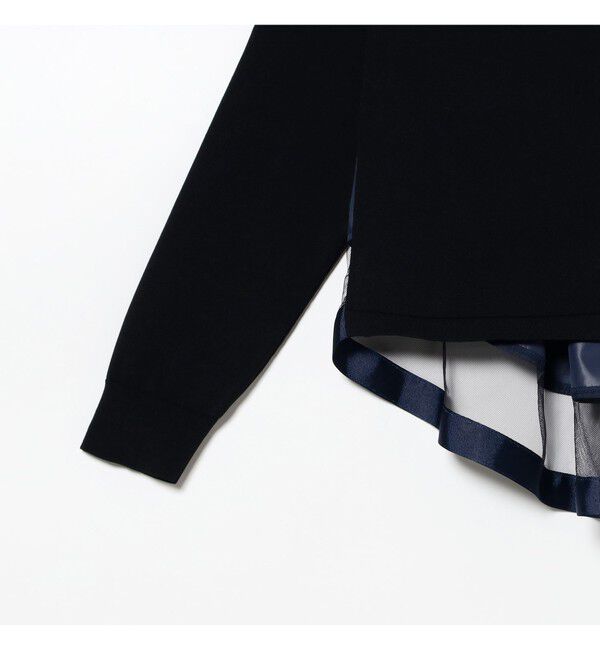 Demi-Luxe BEAMS 「バック タフタ カーディガン」|ニット・セーター|