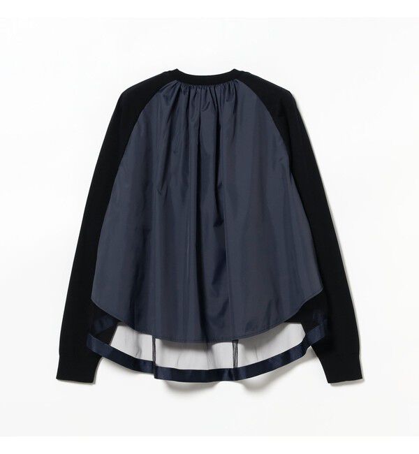 Demi-Luxe BEAMS 「バック タフタ カーディガン」|ニット・セーター|