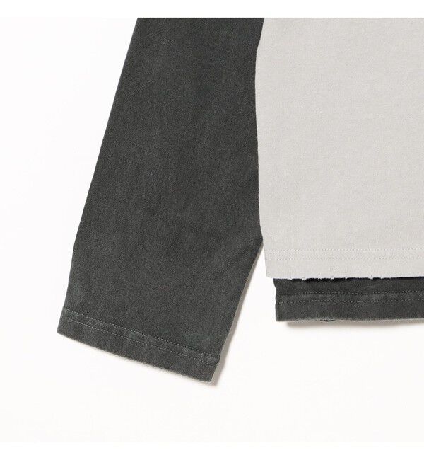 BEAMS「レイヤード ダメージ Tシャツ」|Tシャツ・カットソー|