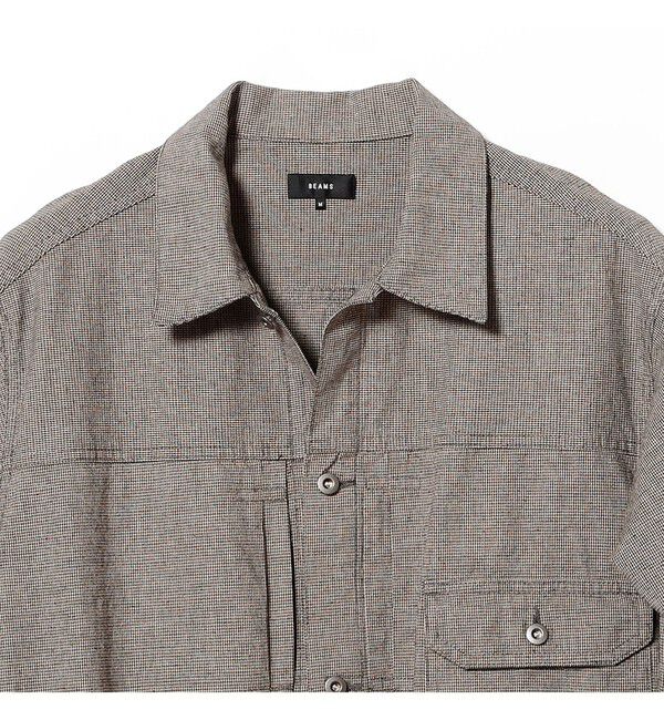 BEAMS「チェック G-ジャケット【リラックスフィット】」|ブルゾン・スタジャン|