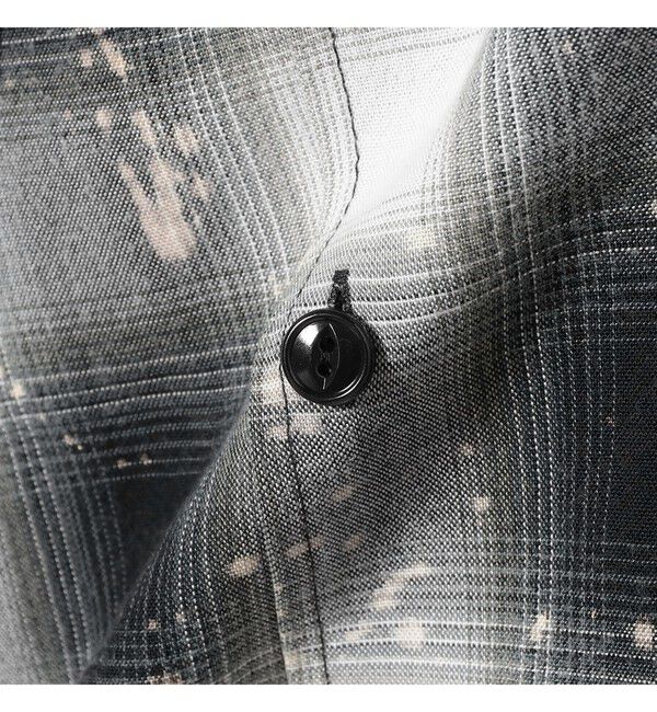 BEAMS「ブリーチ オンブレチェック オープンカラーシャツ【リラックスフィット】」|シャツ・ブラウス|