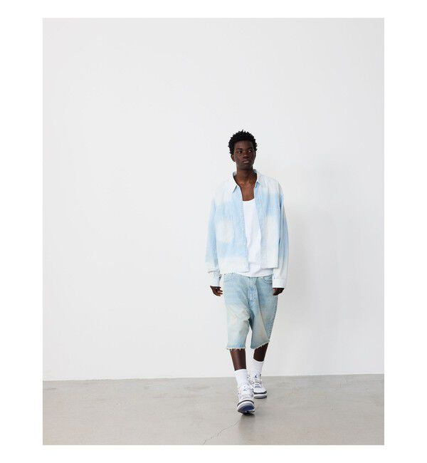 BEAMS「Damage Chambray Shirt」|シャツ・ブラウス|