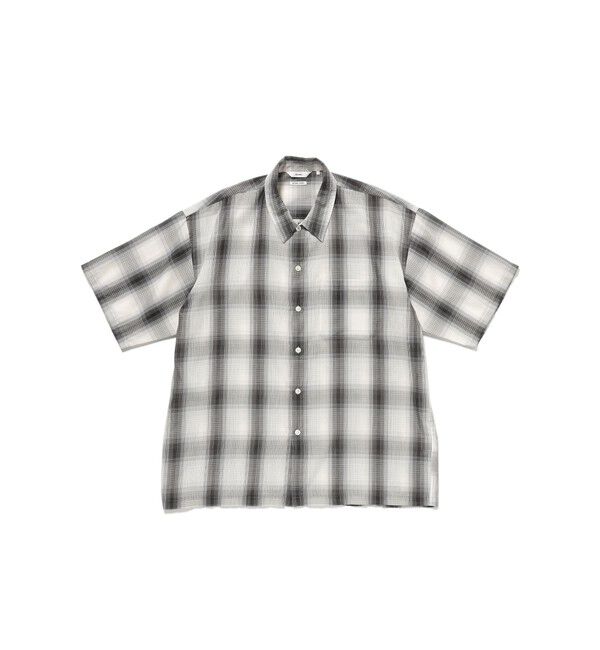 BEAMS「オンブレチェック ミニレギュラーカラーシャツ【リラックスフィット】」|シャツ・ブラウス|