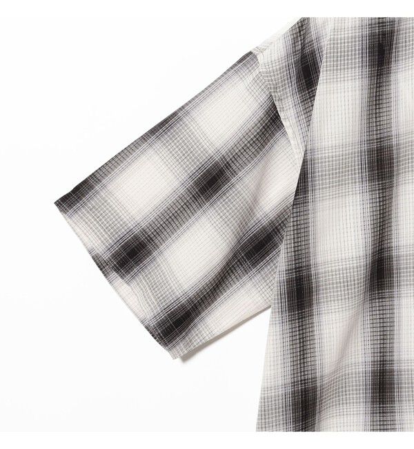 BEAMS「オンブレチェック ミニレギュラーカラーシャツ【リラックスフィット】」|シャツ・ブラウス|
