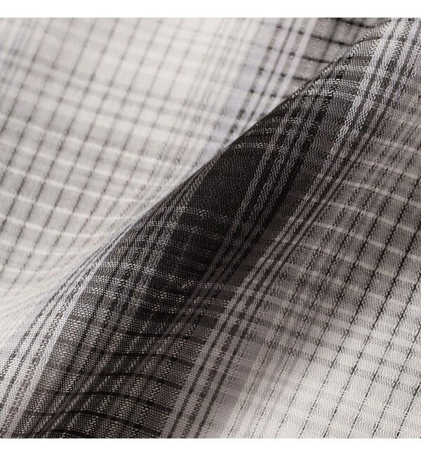 BEAMS「オンブレチェック ミニレギュラーカラーシャツ【リラックスフィット】」|シャツ・ブラウス|