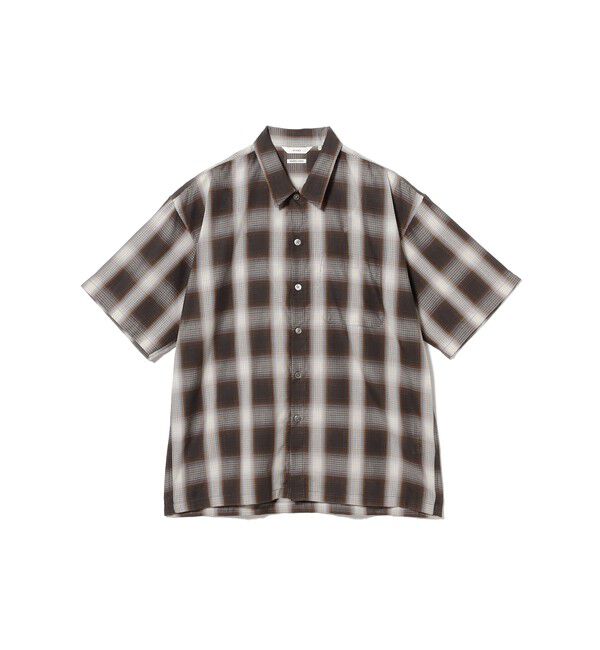 BEAMS「オンブレチェック ミニレギュラーカラーシャツ【リラックスフィット】」|シャツ・ブラウス|