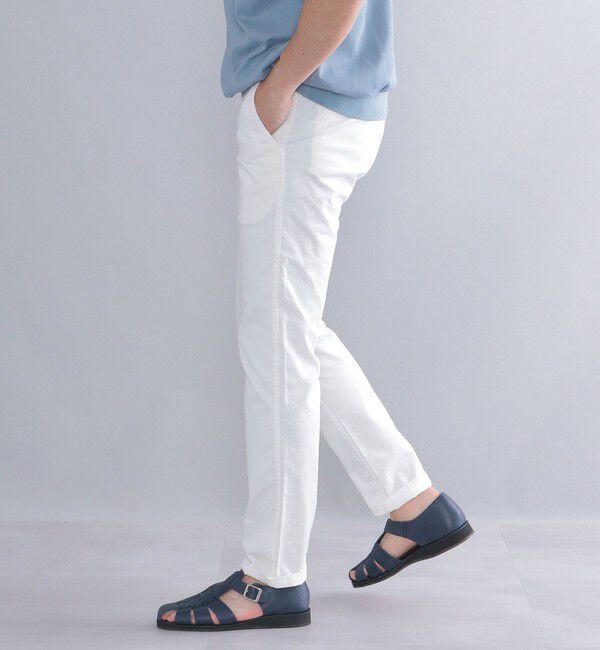 SHIPS「SHIPS:〈抗菌加工〉japan quality カラー テーパード スリム チノパンツ」|チノ|