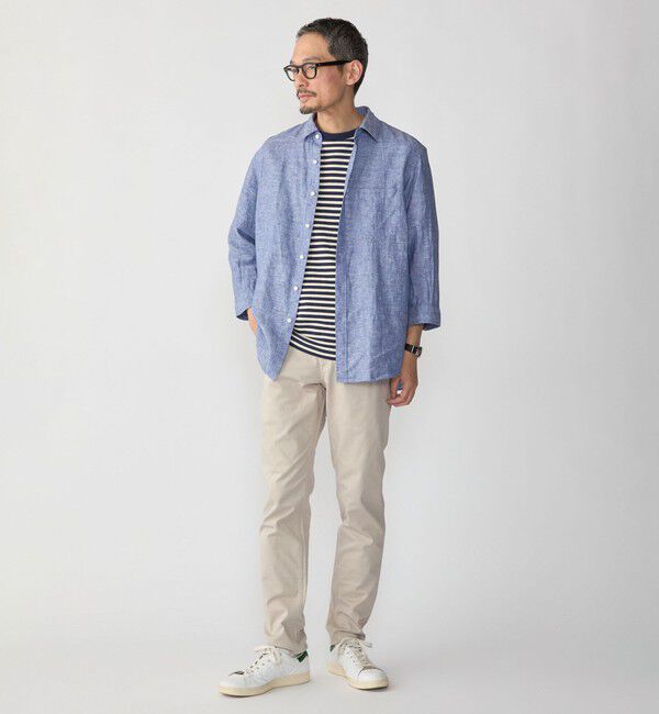 SHIPS「SHIPS:〈抗菌加工〉japan quality カラー テーパード スリム チノパンツ」|チノ|