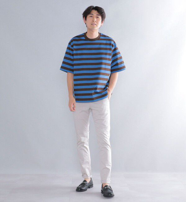 SHIPS「SHIPS:〈抗菌加工〉japan quality カラー テーパード スリム チノパンツ」|チノ|