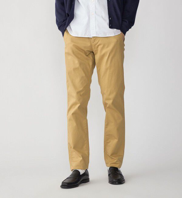 SHIPS「SHIPS:〈抗菌加工〉japan quality カラー テーパード スリム チノパンツ」|チノ|