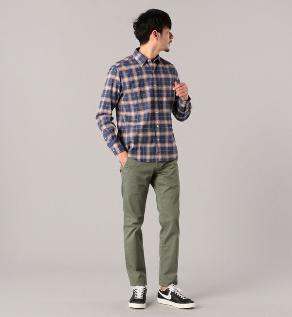 SHIPS「SHIPS:〈抗菌加工〉japan quality カラー テーパード スリム チノパンツ」|チノ|