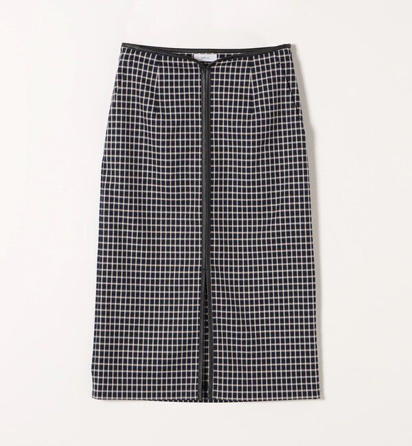 SHIPS any「SHIPS any:〈ウォッシャブル〉チェック スティック ミディ スカート」|タイト|