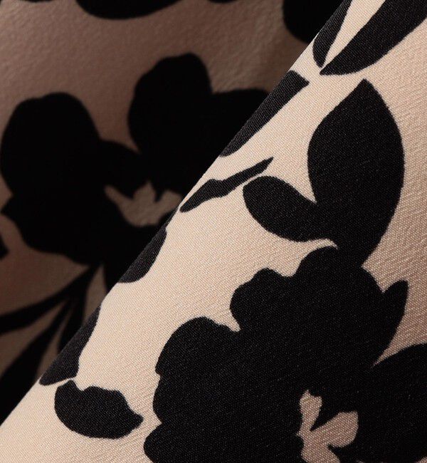 SHIPS for women「*〈手洗い可能〉ドット / 花柄 切替 セミフレア スカート ◇」|スカート|