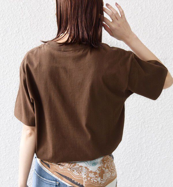 SHIPS for women「《一部追加予約》【WEB限定】 SHIPS ラウンド プリント ロゴ TEE」|Tシャツ・カットソー|