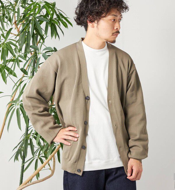 SHIPS any「SHIPS any: 〈手洗い可能〉テック シアー カーディガン◇」|カーディガン|