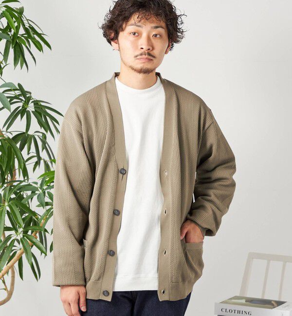 SHIPS any「SHIPS any: 〈手洗い可能〉テック シアー カーディガン◇」|カーディガン|