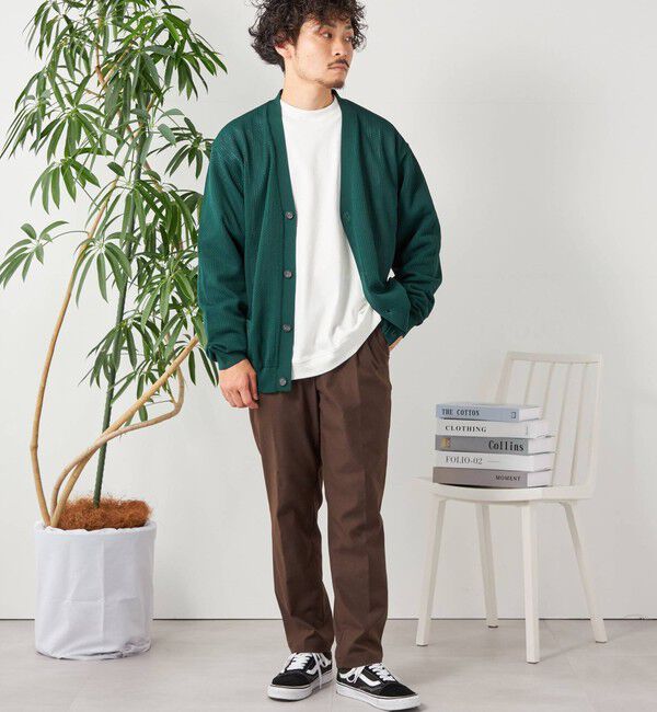 SHIPS any「SHIPS any: 〈手洗い可能〉テック シアー カーディガン◇」|カーディガン|