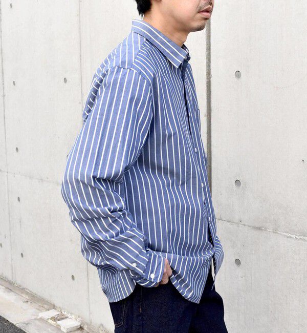 SHIPS any「SHIPS any: ストライプ / ソリッド リラックス レギュラーカラー シャツ 24SS◇」|シャツ・ブラウス|