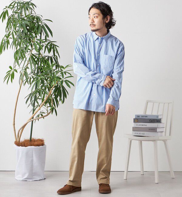 SHIPS any「SHIPS any: ストライプ / ソリッド リラックス レギュラーカラー シャツ 24SS◇」|シャツ・ブラウス|